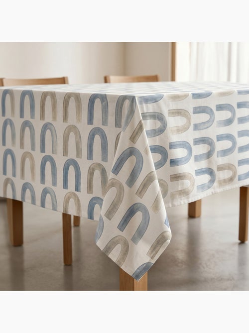 Toalha de mesa antinódoas com estampado boho chic de estilo mediterrânico - Gamusi. - Kiabi Toalha de mesa antinódoas com estampado boho chic de estilo mediterrânico - Gamusi. - Kiabi
