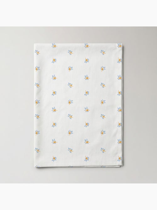 Toalha de mesa antinódoas com estampado floral de estilo mediterrânico - Gamusi. - Kiabi