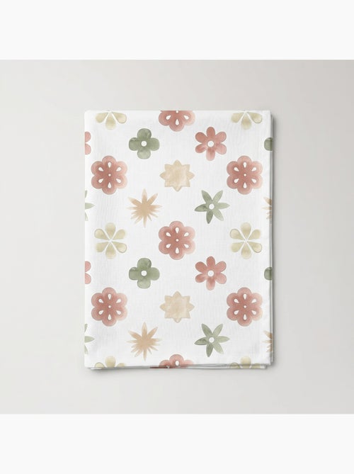 Toalha de mesa antinódoas com estampado floral de estilo mediterrânico - Gamusi. - Kiabi Toalha de mesa antinódoas com estampado floral de estilo mediterrânico - Gamusi. - Kiabi
