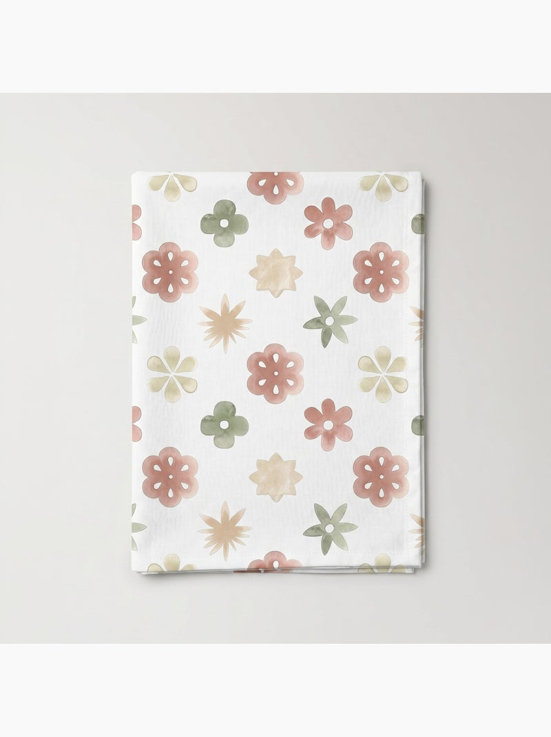 Toalha de mesa antinódoas com estampado floral de estilo mediterrânico - Gamusi. Multicolorido - Kiabi