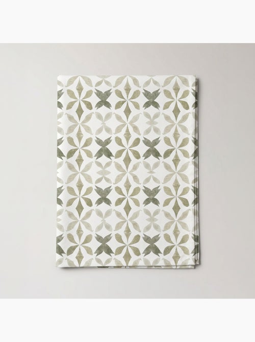 Toalha de mesa antinódoas com estampado geométrico de estilo mediterrânico - Gamusi. - Kiabi Toalha de mesa antinódoas com estampado geométrico de estilo mediterrânico - Gamusi. - Kiabi