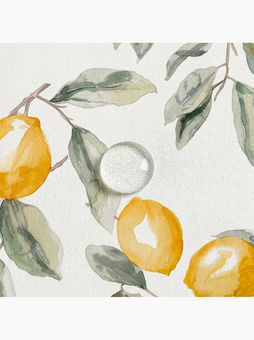Toalha de mesa antinódoas com estampado mediterrânico de limões - Gamusi. - Kiabi