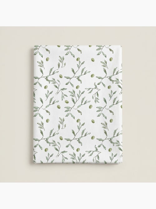 Toalha de mesa antinódoas com estampado mediterrânico de oliveiras - Gamusi. - Kiabi