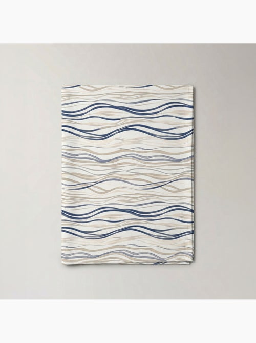 Toalha de mesa antinódoas com estampado mediterrânico de riscas assimétricas - Gamusi. - Kiabi Toalha de mesa antinódoas com estampado mediterrânico de riscas assimétricas - Gamusi. - Kiabi
