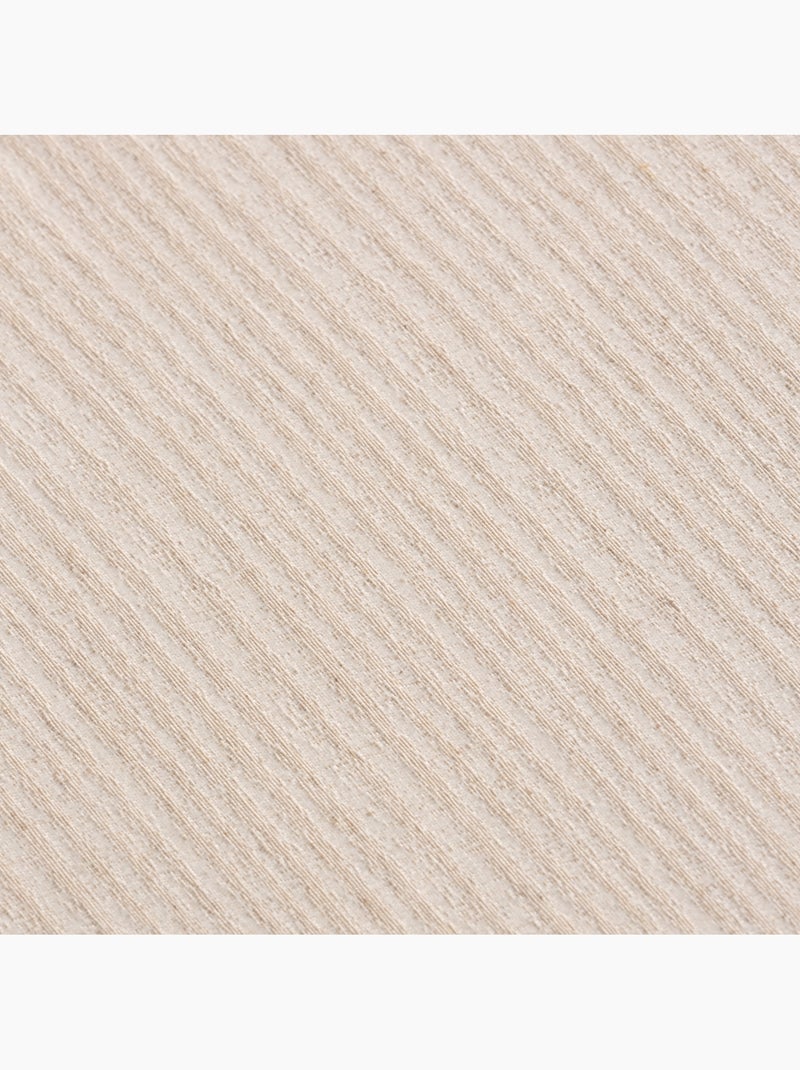 Toalha de mesa antinódoas com tecido texturizado às riscas finas - Gamusi. Bege - Kiabi