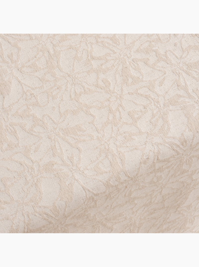 Toalha de mesa antinódoas com tecido texturizado floral - Gamusi. Bege - Kiabi