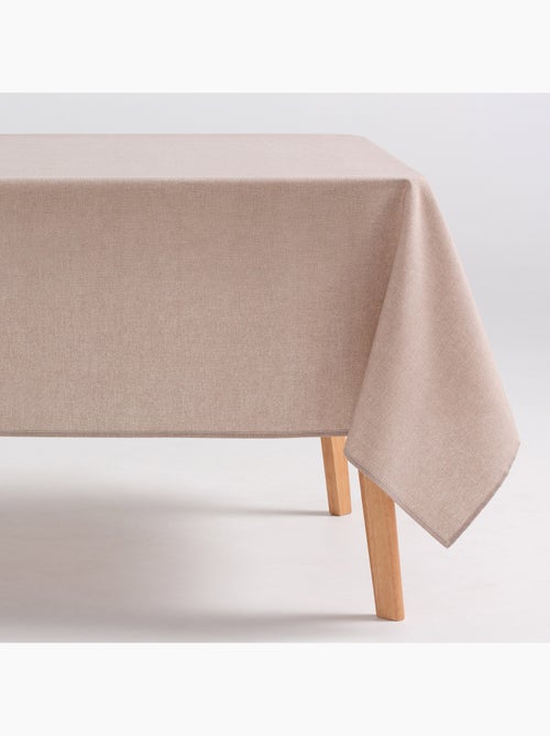 Toalha de mesa antinódoas de algodão, lisa e mesclada, com caimento natural - Gamusi. - Kiabi Toalha de mesa antinódoas de algodão, lisa e mesclada, com caimento natural - Gamusi. - Kiabi