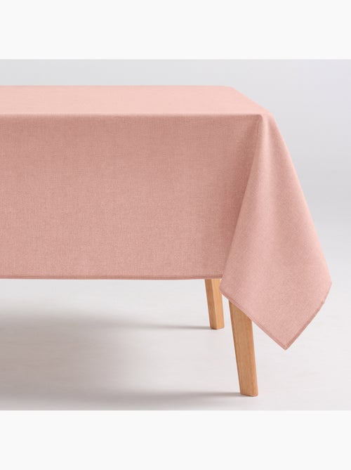 Toalha de mesa antinódoas de algodão, lisa e mesclada, com caimento natural - Gamusi. - Kiabi
