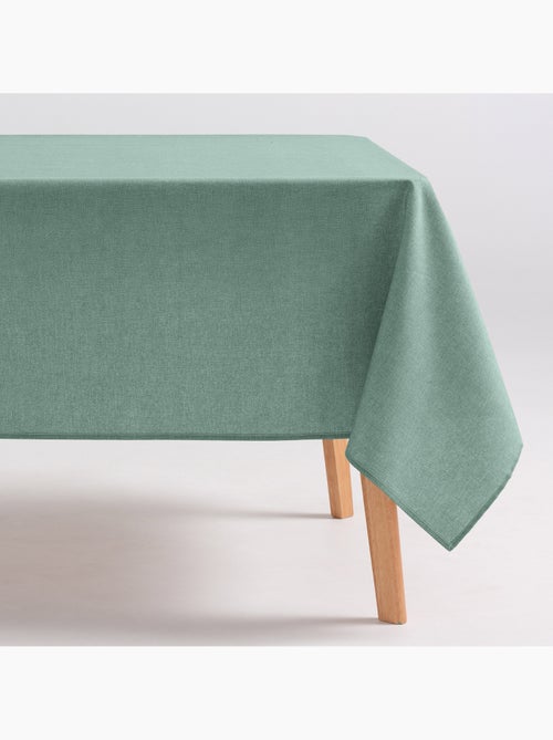 Toalha de mesa antinódoas de algodão, lisa e mesclada, com caimento natural - Gamusi. - Kiabi Toalha de mesa antinódoas de algodão, lisa e mesclada, com caimento natural - Gamusi. - Kiabi