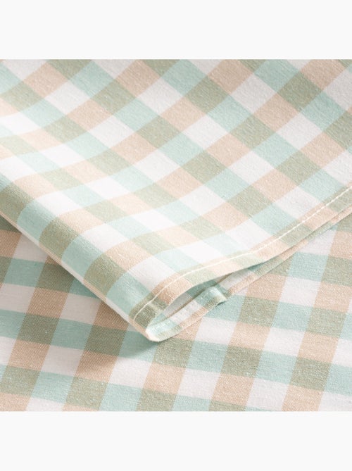Toalha de mesa antinódoas em xadrez vichy, algodão tecido e toque natural - Gamusi. - Kiabi Toalha de mesa antinódoas em xadrez vichy, algodão tecido e toque natural - Gamusi. - Kiabi