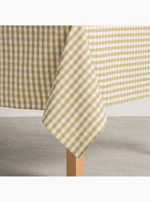Toalha de mesa antinódoas em xadrez vichy, algodão tecido e toque natural - Gamusi. - Kiabi Toalha de mesa antinódoas em xadrez vichy, algodão tecido e toque natural - Gamusi. - Kiabi