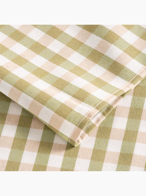 Toalha de mesa antinódoas em xadrez vichy, algodão tecido e toque natural - Gamusi. - Kiabi Toalha de mesa antinódoas em xadrez vichy, algodão tecido e toque natural - Gamusi. - Kiabi