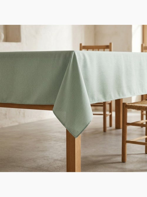 Toalha de mesa antinódoas lisa, tecido mesclado e caimento natural - Gamusi. - Kiabi Toalha de mesa antinódoas lisa, tecido mesclado e caimento natural - Gamusi. - Kiabi