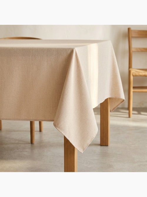 Toalha de mesa antinódoas lisa, tecido mesclado e caimento natural - Gamusi. - Kiabi Toalha de mesa antinódoas lisa, tecido mesclado e caimento natural - Gamusi. - Kiabi