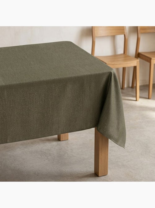 Toalha de mesa antinódoas lisa, tecido mesclado e caimento natural - Gamusi. - Kiabi Toalha de mesa antinódoas lisa, tecido mesclado e caimento natural - Gamusi. - Kiabi