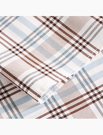 Toalha de mesa antinódoas tartan, toque e caimento natural - Gamusi.