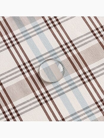 Toalha de mesa antinódoas tartan, toque e caimento natural - Gamusi.