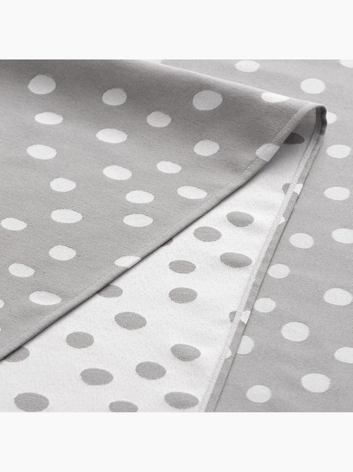 Toalha de mesa antinódoas texturizada, design com pontos - Gamusi. - Kiabi
