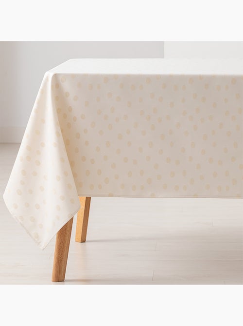 Toalha de mesa antinódoas texturizada, design com pontos - Gamusi. - Kiabi Toalha de mesa antinódoas texturizada, design com pontos - Gamusi. - Kiabi