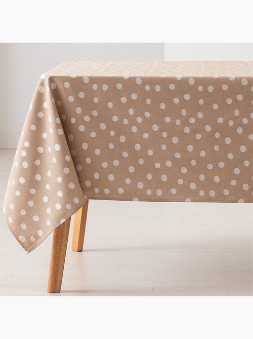 Toalha de mesa antinódoas texturizada, design com pontos - Gamusi. - Kiabi Toalha de mesa antinódoas texturizada, design com pontos - Gamusi. - Kiabi