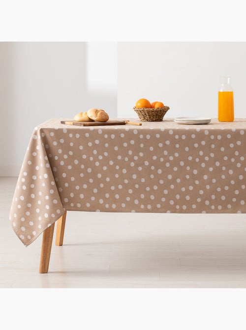 Toalha de mesa antinódoas texturizada, design com pontos - Gamusi. - Kiabi Toalha de mesa antinódoas texturizada, design com pontos - Gamusi. - Kiabi