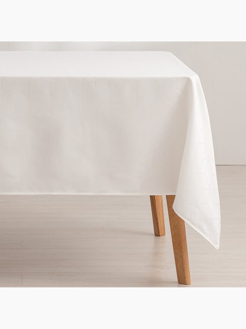 Toalha de mesa antinódoas texturizada, design geométrico - Gamusi. - Kiabi Toalha de mesa antinódoas texturizada, design geométrico - Gamusi. - Kiabi