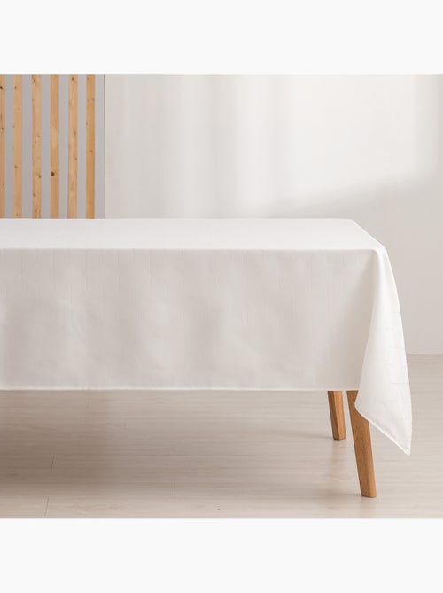 Toalha de mesa antinódoas texturizada, design geométrico - Gamusi. - Kiabi Toalha de mesa antinódoas texturizada, design geométrico - Gamusi. - Kiabi