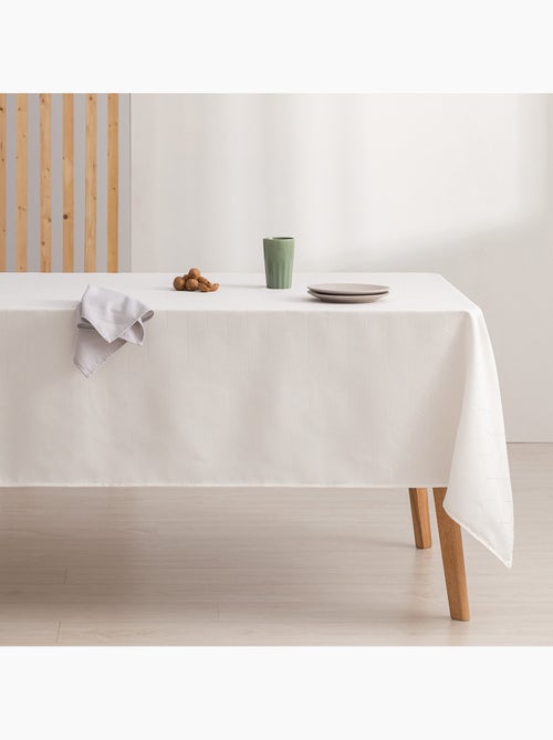 Toalha de mesa antinódoas texturizada, design geométrico - Gamusi. - Kiabi Toalha de mesa antinódoas texturizada, design geométrico - Gamusi. - Kiabi
