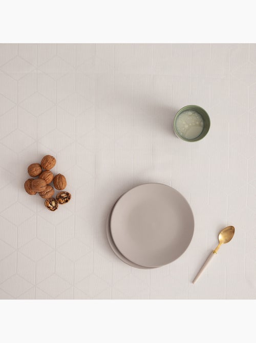 Toalha de mesa antinódoas texturizada, design geométrico - Gamusi. - Kiabi Toalha de mesa antinódoas texturizada, design geométrico - Gamusi. - Kiabi