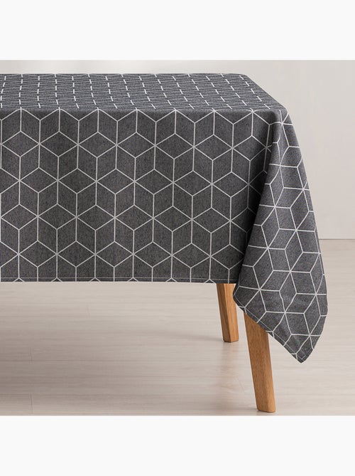 Toalha de mesa antinódoas texturizada, design geométrico - Gamusi. - Kiabi Toalha de mesa antinódoas texturizada, design geométrico - Gamusi. - Kiabi