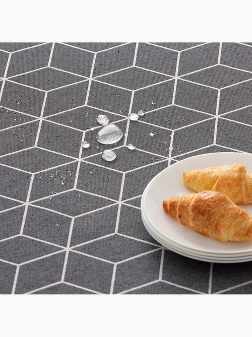 Toalha de mesa antinódoas texturizada, design geométrico - Gamusi. - Kiabi Toalha de mesa antinódoas texturizada, design geométrico - Gamusi. - Kiabi