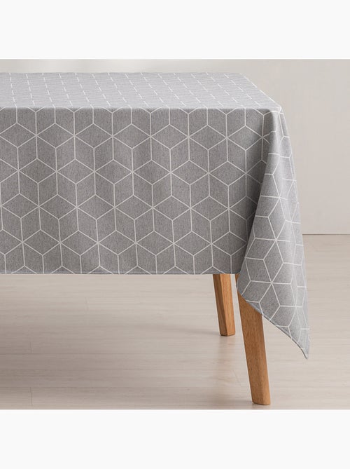 Toalha de mesa antinódoas texturizada, design geométrico - Gamusi. - Kiabi Toalha de mesa antinódoas texturizada, design geométrico - Gamusi. - Kiabi