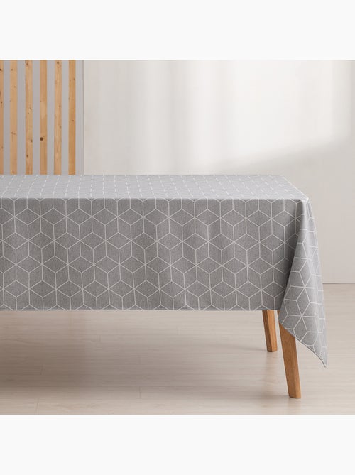 Toalha de mesa antinódoas texturizada, design geométrico - Gamusi. - Kiabi Toalha de mesa antinódoas texturizada, design geométrico - Gamusi. - Kiabi
