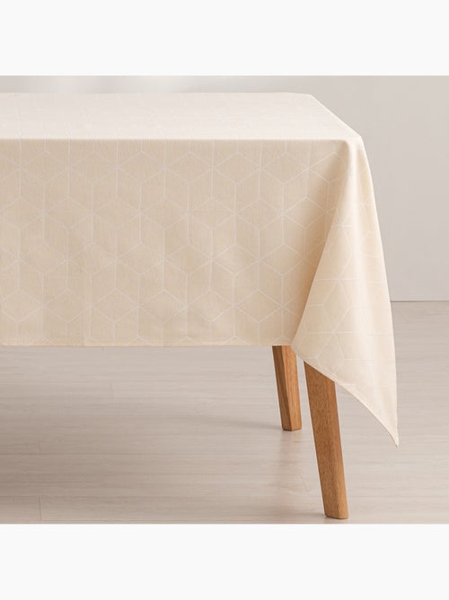 Toalha de mesa antinódoas texturizada, design geométrico - Gamusi. - Kiabi Toalha de mesa antinódoas texturizada, design geométrico - Gamusi. - Kiabi