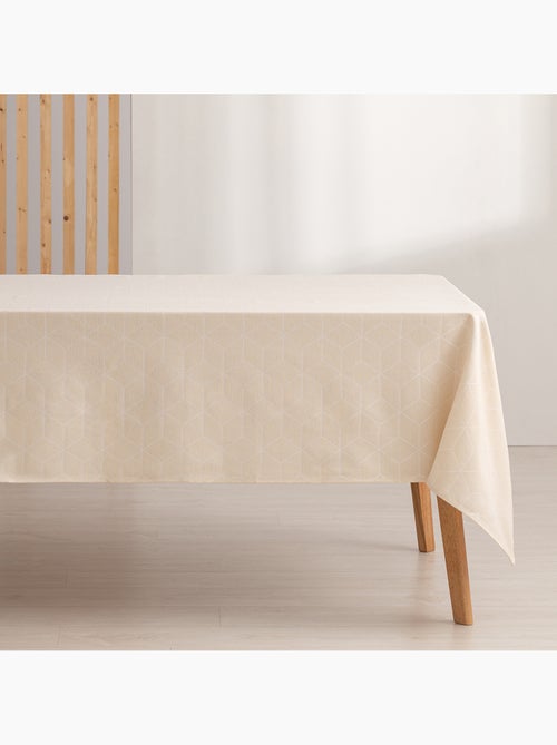 Toalha de mesa antinódoas texturizada, design geométrico - Gamusi. - Kiabi Toalha de mesa antinódoas texturizada, design geométrico - Gamusi. - Kiabi
