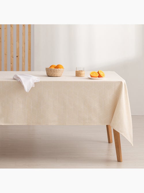 Toalha de mesa antinódoas texturizada, design geométrico - Gamusi. - Kiabi Toalha de mesa antinódoas texturizada, design geométrico - Gamusi. - Kiabi