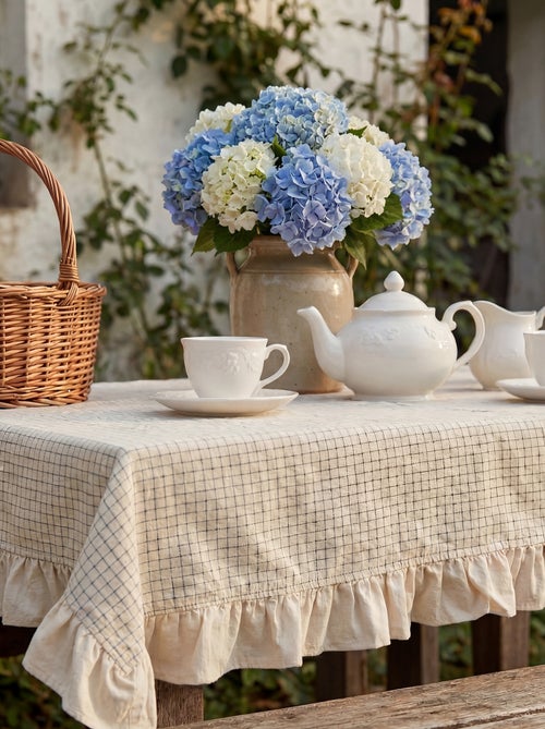 Toalha de mesa aos quadrados (150x200 cm) - Kiabi Home - Kiabi