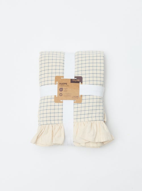 Toalha de mesa aos quadrados (150x200 cm) - Kiabi Home - Kiabi