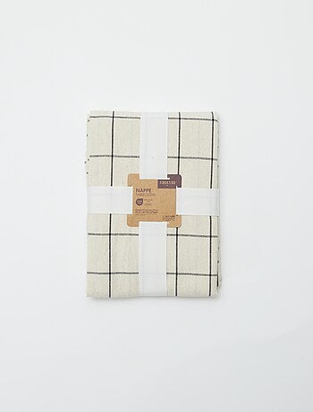 Toalha de mesa aos quadrados (155x155 cm) - Kiabi Home
