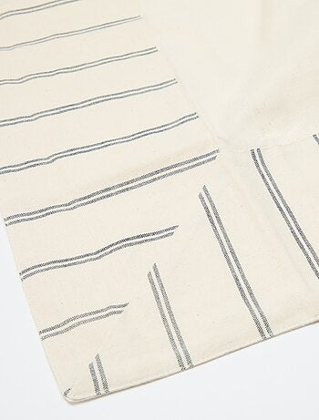 Toalha de mesa às riscas em algodão (150x200 cm) - Kiabi Home