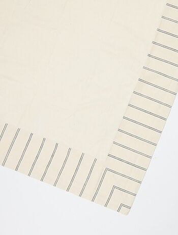 Toalha de mesa às riscas em algodão (150x300 cm) - Kiabi Home