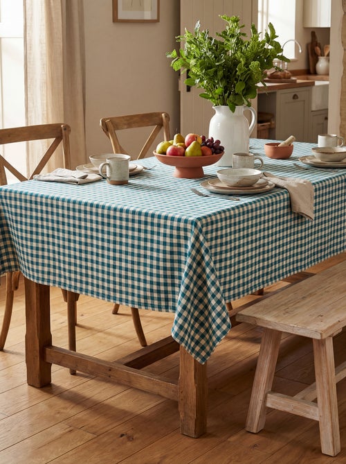 Toalha de mesa axadrezada 150 x 270 - Kiabi Home - Kiabi