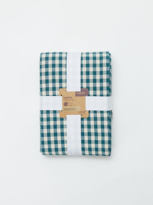 Toalha de mesa axadrezada 150 x 270 - Kiabi Home - Kiabi