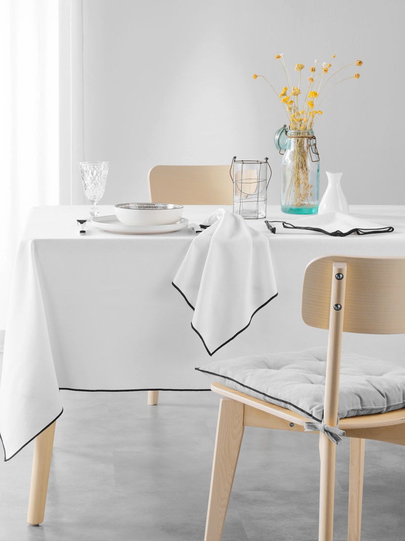 Toalha de mesa buzzing em algodão reciclado Branco - Kiabi