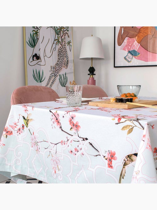 Toalha de mesa Chinoiserie "Happyfriday" - Kiabi Toalha de mesa Chinoiserie "Happyfriday" - Kiabi
