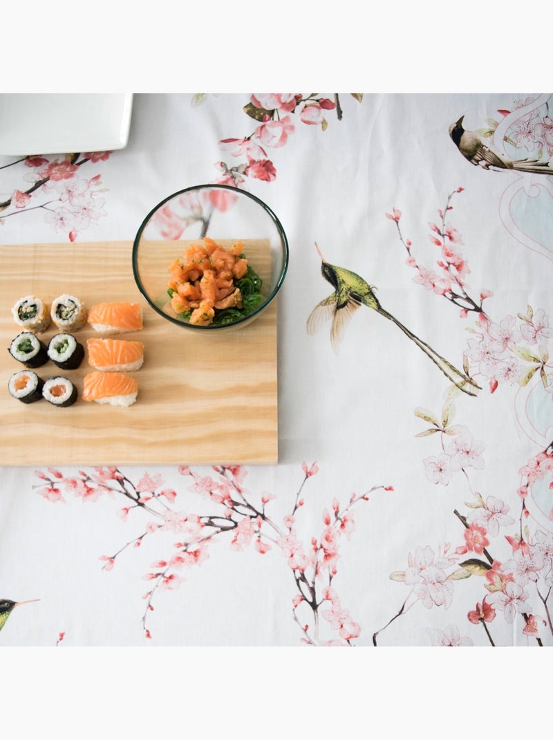 Toalha de mesa Chinoiserie "Happyfriday" Multicolorido - Kiabi