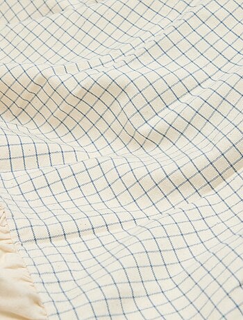 Toalha de mesa com folhos (150 x 150 cm)