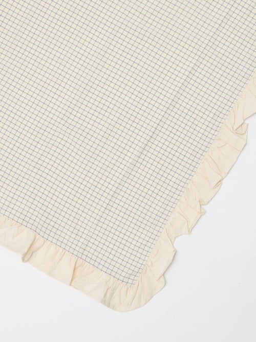 Toalha de mesa com folhos (150 x 150 cm) - Kiabi