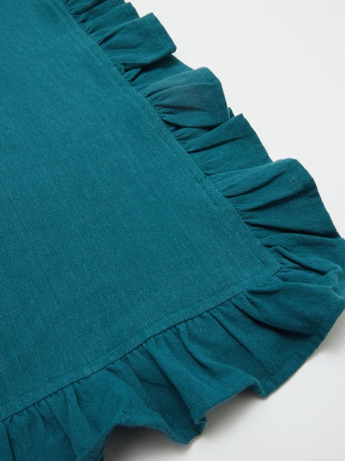 Toalha de mesa com folhos (150 x 250 cm) - Kiabi