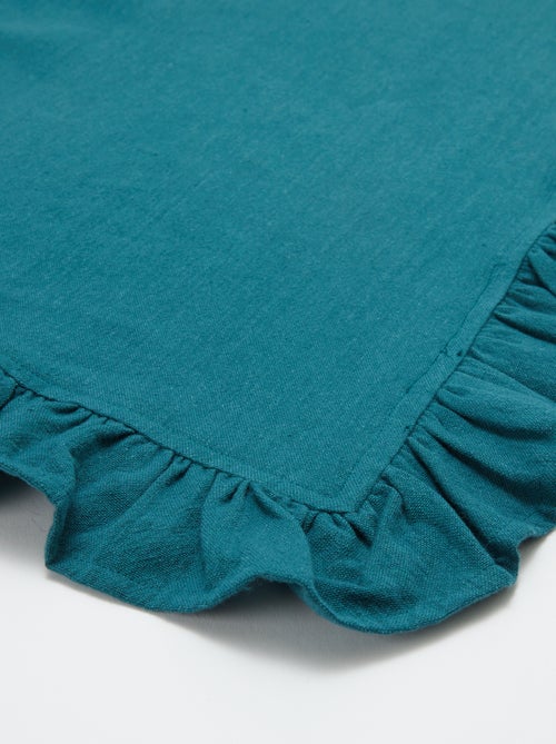 Toalha de mesa com folhos (150 x 250 cm) - Kiabi